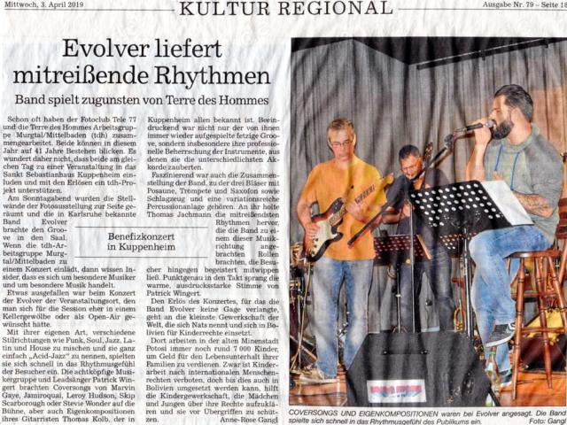 Band Evolver sucht Sänger in - 1